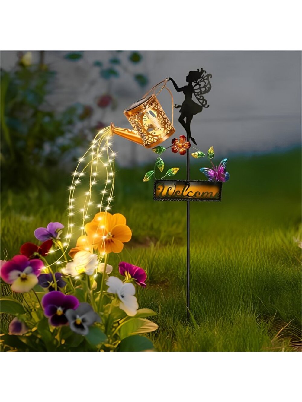 Solar Watering Can Lights,Hummingbird Solar Lantern Watering can